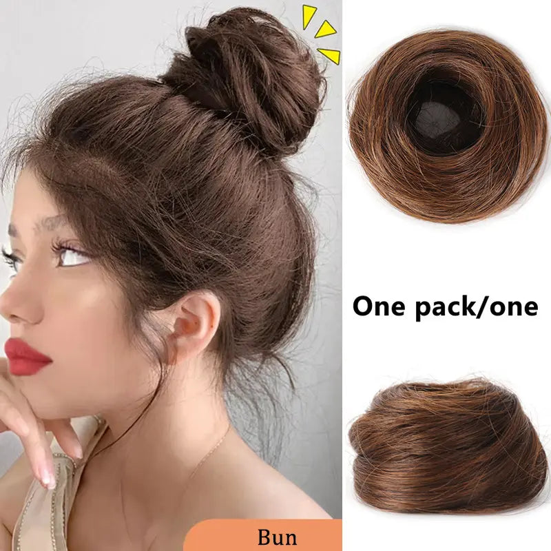 🔥 Add more Synthetic Messy Bun Hair Piece for Women and Save 70% Off Retail Price 💖💖