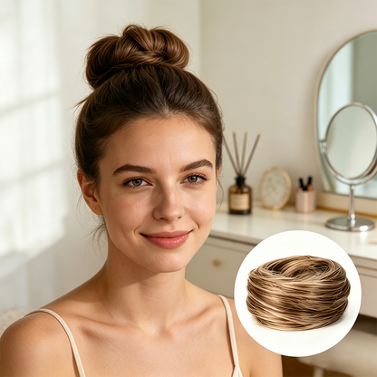 🔥 Add more Synthetic Messy Bun Hair Piece for Women and Save 70% Off Retail Price 💖💖